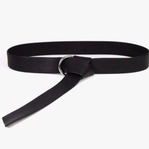 B-Low the Belt Black Leather Wrap Belt